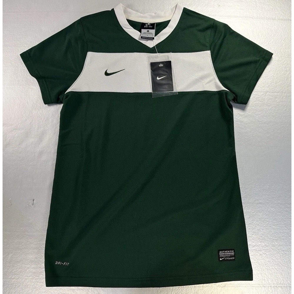 Nike Hertha‎ Jersey Girls Large Green Embroidered Mesh Practice Training Shirt